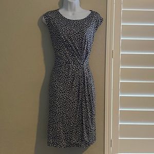 Loft Dark Grey and white dress